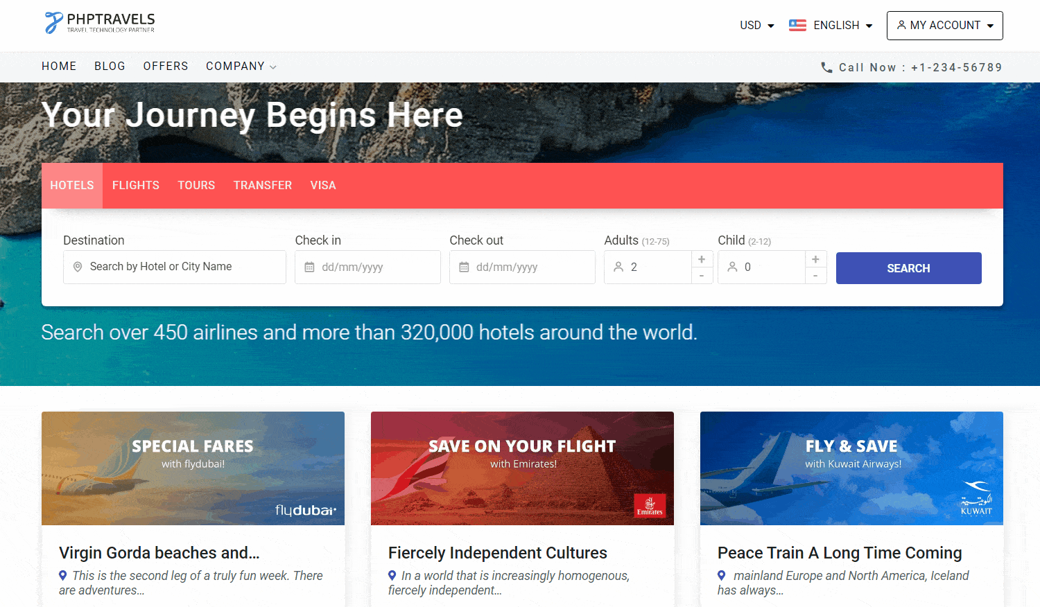 demo software travel application